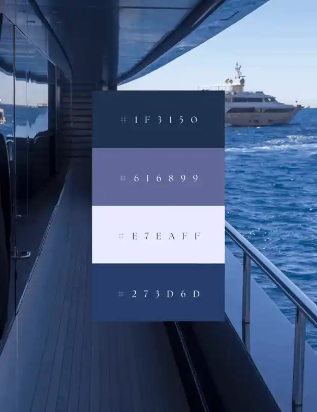 Superyacht brand identity design — logo and visual identity system (5)