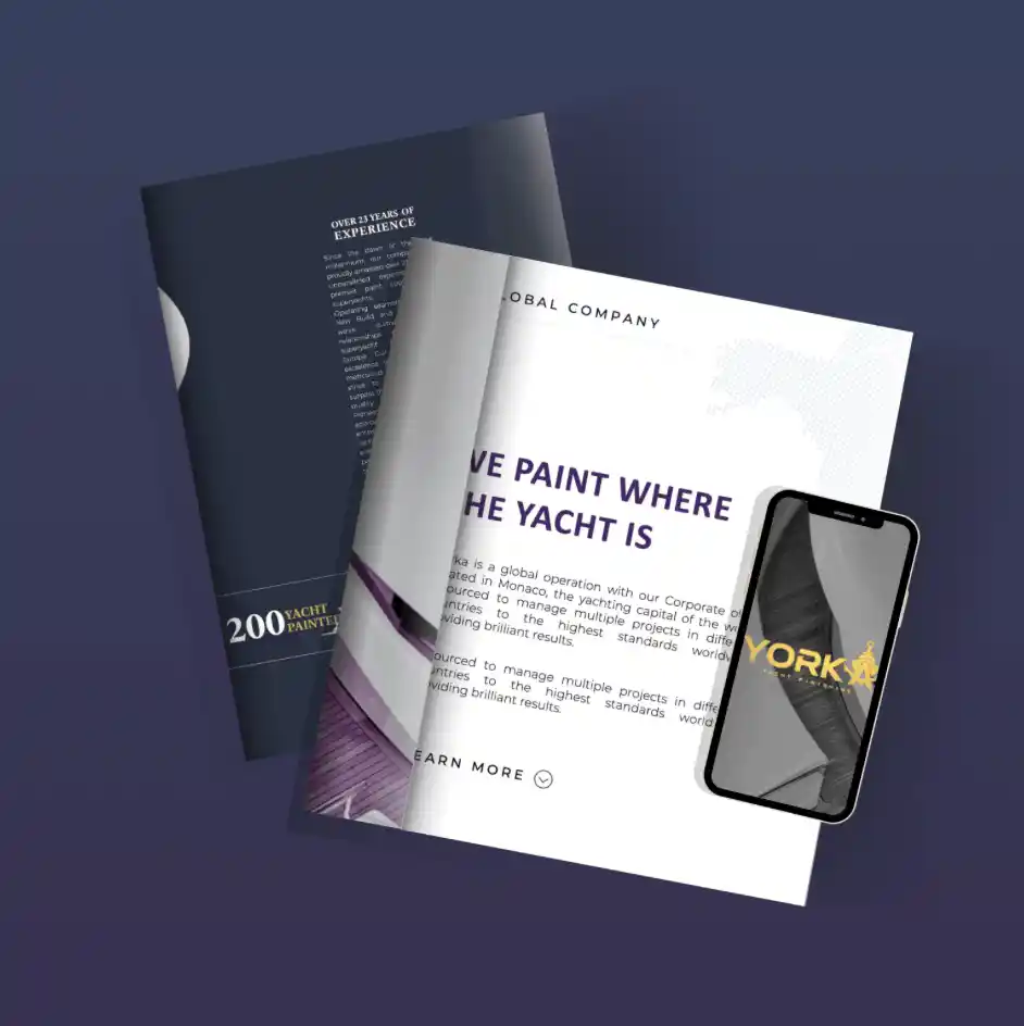 Editorial and print design for the yachting industry — brochure and publication layout (5)